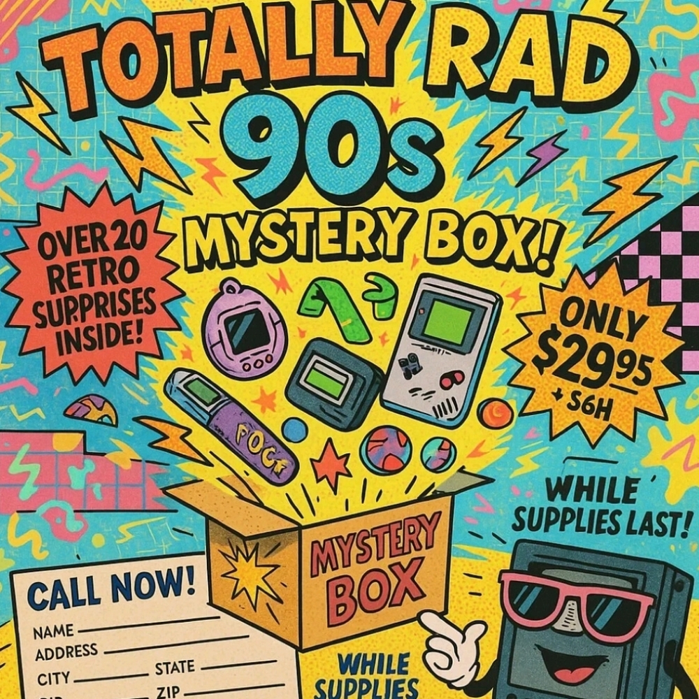 Vintage I Love The 90s Mystery Box Nostalgic Scholastic Random Retro 1990s